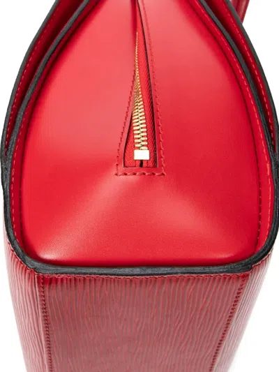 Pre-owned Louis Vuitton Zip-up Tote Bag In Red