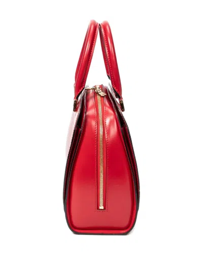 Pre-owned Louis Vuitton Zip-up Tote Bag In Red