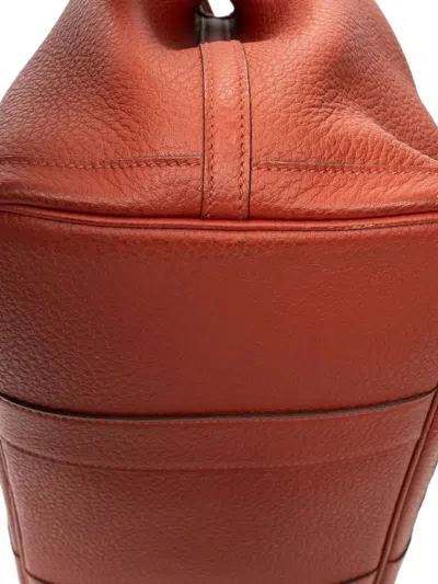 Pre-owned Hermes 2014 Garden Party Pm Tote Bag In Red