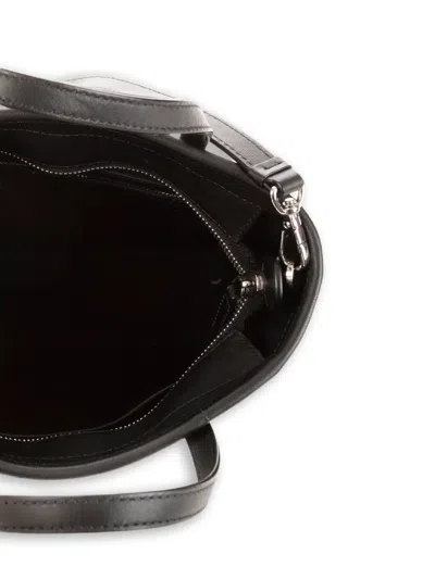 Pre-owned Mcm Logo-embossed Tote Bag In Black