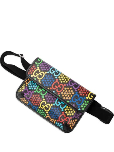 Pre-owned Gucci Gg Monogram Belt Bag In Black