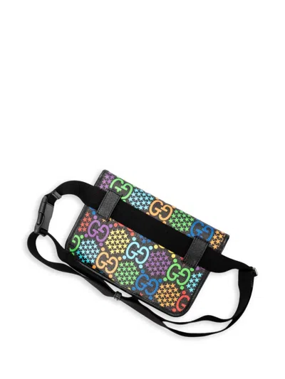 Pre-owned Gucci Gg Monogram Belt Bag In Black