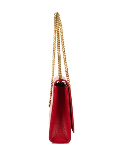 Pre-owned Saint Laurent Medium Kate Shoulder Bag In Red
