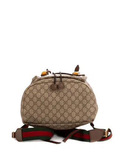 Pre-owned Gucci 2000s Gg-pattern Backpack In Neutral
