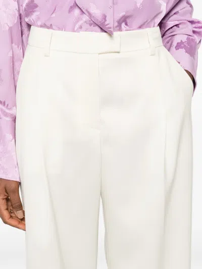 La Doublej Pleated Trousers In Animal Print