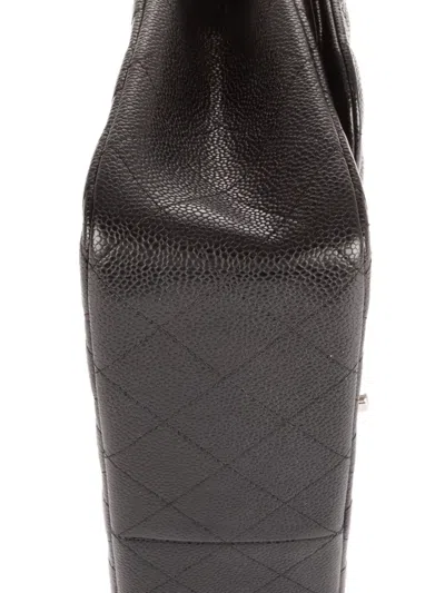 Pre-owned Chanel Classic Double Flap Jumbo Shoulder Bag In Black