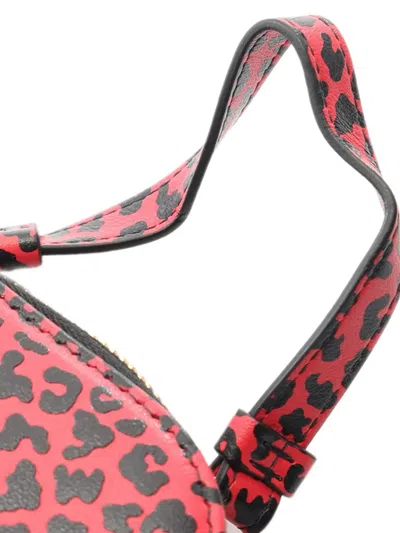 Pre-owned Dior 2010-2025 Animal Printed Leather Lady  Call In Phone Holder Satchel In Pink