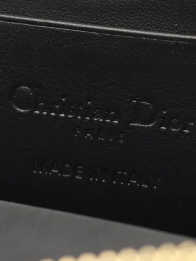 Pre-owned Dior 2010-2025 Animal Printed Leather Lady  Call In Phone Holder Satchel In Pink