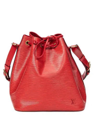 Pre-owned Louis Vuitton Noe Pm Bucket Bag In Red
