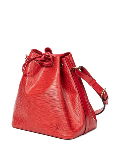 Pre-owned Louis Vuitton Noe Pm Bucket Bag In Red