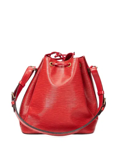 Pre-owned Louis Vuitton Noe Pm Bucket Bag In Red