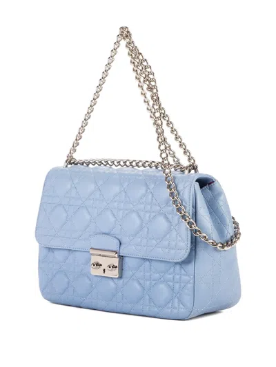 Pre-owned Dior Miss  Chain Shoulder Bag In Blue