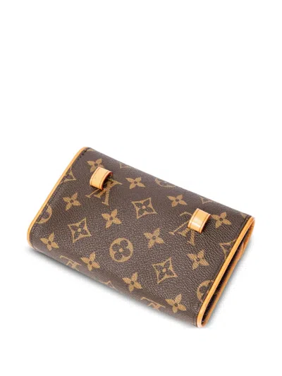 Pre-owned Louis Vuitton 2004 Florentine Monogram-canvas Belt Bag In Brown