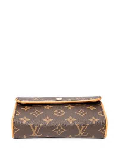 Pre-owned Louis Vuitton 2004 Florentine Monogram-canvas Belt Bag In Brown