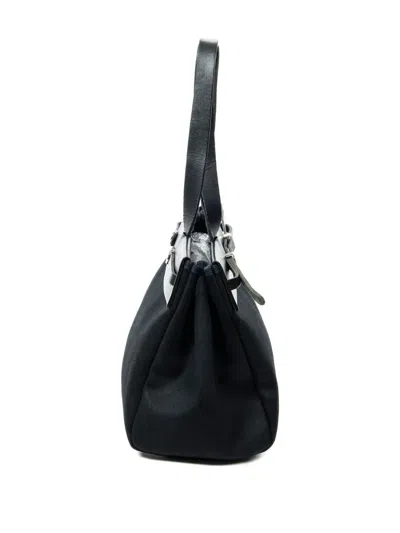 Pre-owned Hermes 2003 Herbag Cabas Mm Shoulder Bag In Black