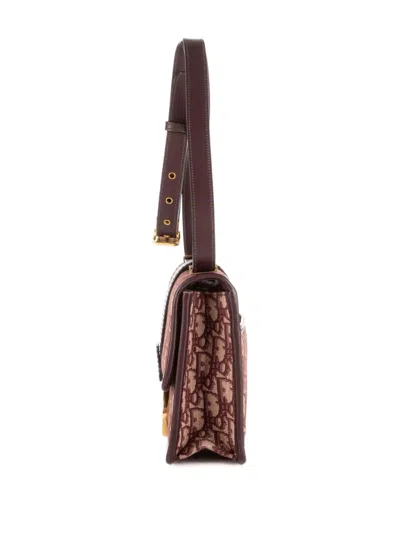 Pre-owned Dior Monogram Shoulder Bag In Red