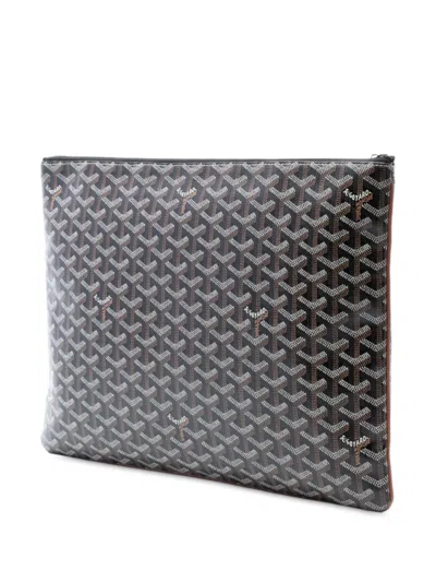 Pre-owned Goyard 2019 Ine Senat Gm Clutch Bag In Black