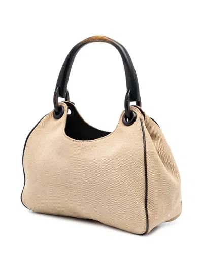 Pre-owned Gucci 2000-2015 Canvas Shoulder Bag In Brown