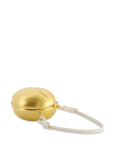 Giambattista Valli Brass Clutch Bag In Gold