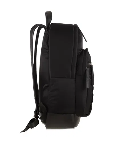 Hogan Logo-patch Backpack In Black