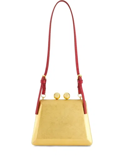 Giambattista Valli Lingotto Clutch Bag In Gold