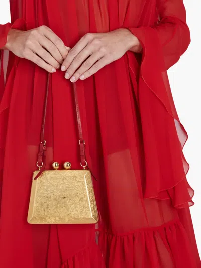 Giambattista Valli Lingotto Clutch Bag In Gold