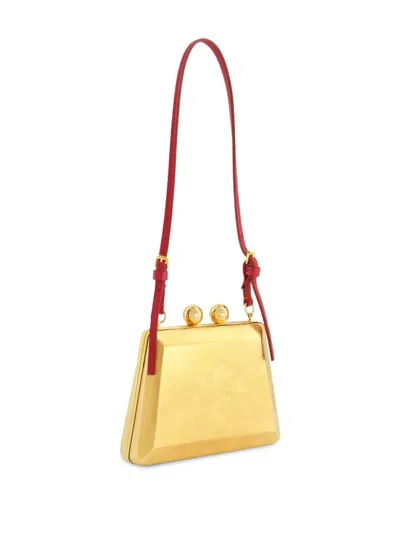 Giambattista Valli Lingotto Clutch Bag In Gold