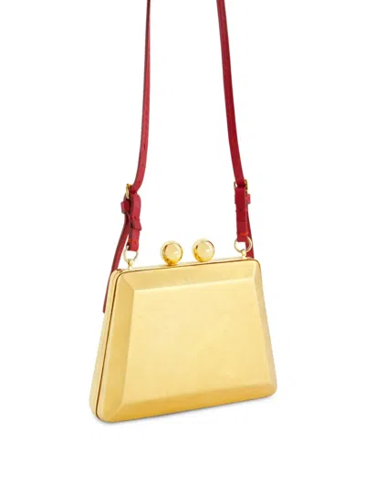 Giambattista Valli Lingotto Clutch Bag In Gold