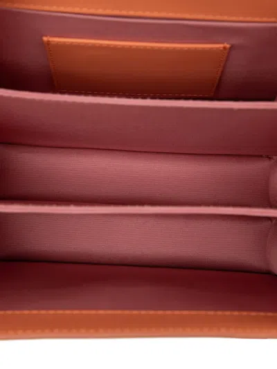 Pre-owned Bvlgari 2010-2024 Small Calfskin Serpenti Forever Top Handle Bag Satchel In Orange