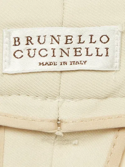 Pre-owned Brunello Cucinelli Vintage Belt Loops Jogger Pants In Neutral