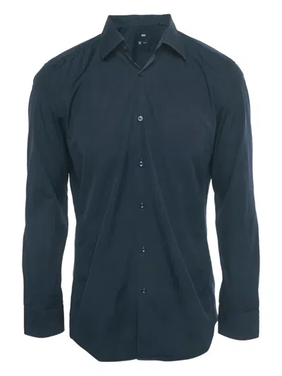 Pre-owned Hugo Boss Cotton Shirt In Blue