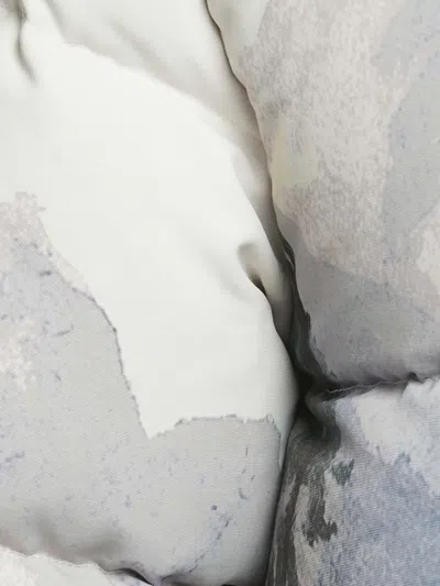 Pre-owned Gucci X The North Face Graphic-print Puffer Jacket In White