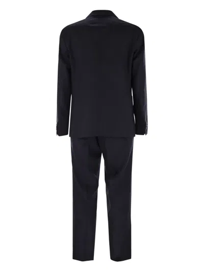 Tagliatore Double-breasted Patch-pocket Suit In Multi