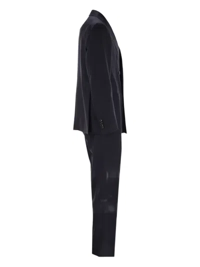 Tagliatore Double-breasted Patch-pocket Suit In Multi