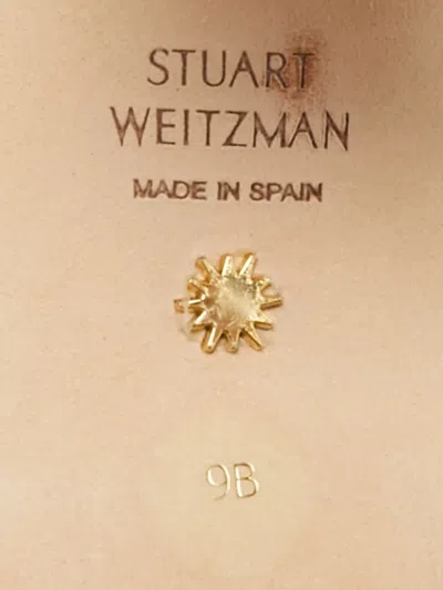 Pre-owned Stuart Weitzman Carmen Platform Sandals In Gold