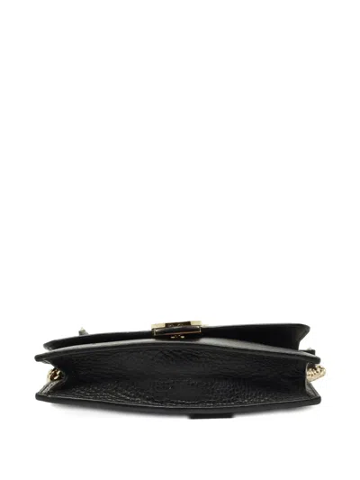 Pre-owned Gucci Interlocking G Leather Clutch In Black