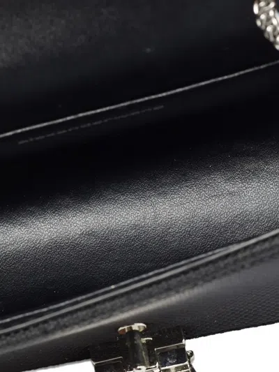 Pre-owned Alexander Wang Mini Legacy Crystal Chain Crossbody Bag In Black