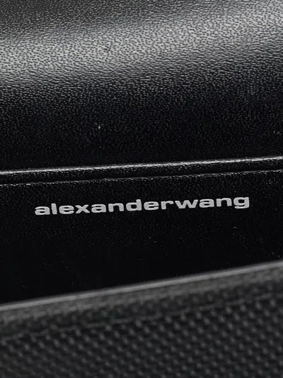 Pre-owned Alexander Wang Mini Legacy Crystal Chain Crossbody Bag In Black