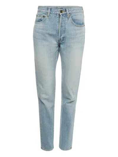 Pre-owned Saint Laurent Five-pocket Skinny Jeans In Blue