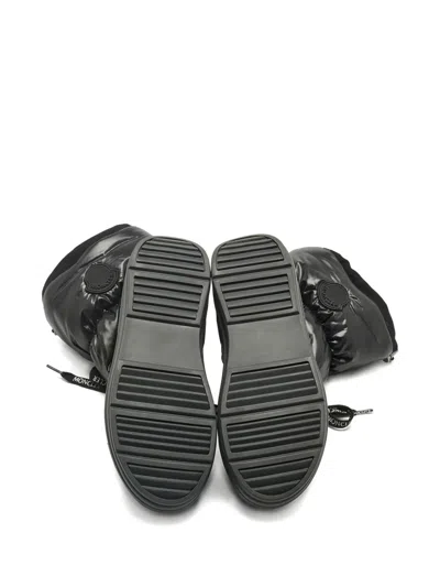 Pre-owned Moncler Insoluxe Mid Calf Snow Boots In Black