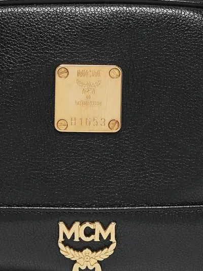 Pre-owned Mcm Small Logo-detail Tote Bag In Black