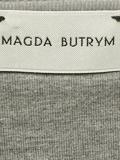 Pre-owned Magda Butrym Strapless Top In Gray