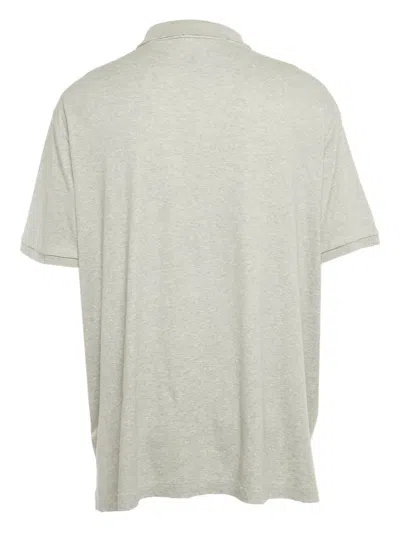 Pre-owned Polo Ralph Lauren Cotton Logo-detail Polo Shirt In Gray
