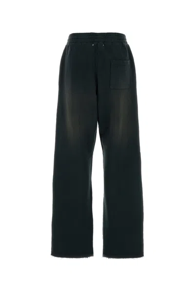 Golden Goose Black Cotton Joggers In White