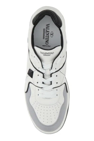 Valentino Garavani Multicolor Nappa Leather One Stud Sneakers In Animal Print