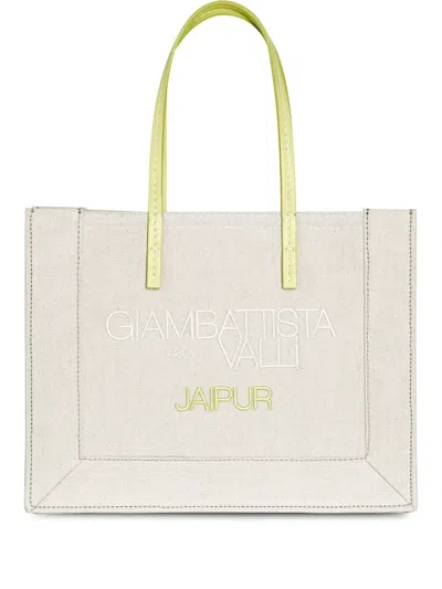 Giambattista Valli Handtasche Aus Leder In White