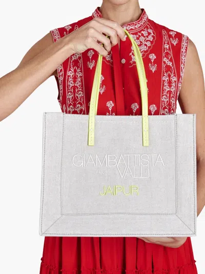 Giambattista Valli Handtasche Aus Leder In White