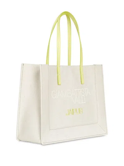 Giambattista Valli Handtasche Aus Leder In White
