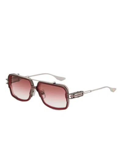 Dita Eyewear Sonnenbrille Mit Eckigem Gestell In Pink