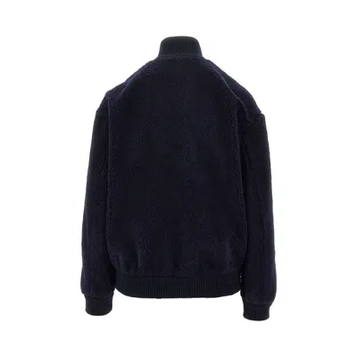 Prada Fleece Bomber Jacket In Multi